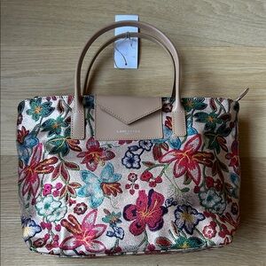 Lancaster Metallic Floral Tote